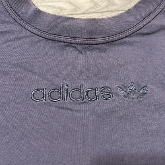 Adidas Crop Top Blue / Periwinkle - Picture 2 of 4